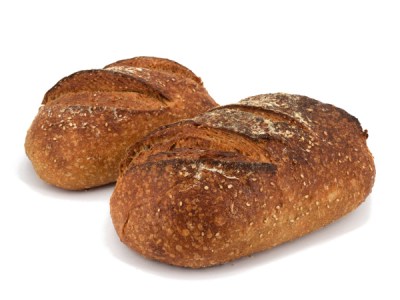 Petit et grand pain sésame ovale