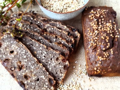 Pain de sarrasin aux graines de sarrasin et raisins 400g